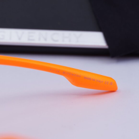 Givenchy GV40049U 43C Geometric Sunglasses - Orange/Orange Mirror - Picture 8 of 10